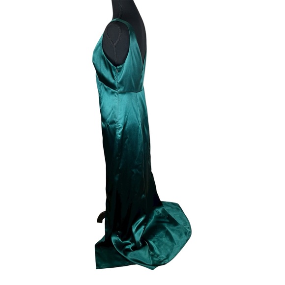 Birdy Grey Gloria Satin Bridesmaid / Formal Dress – Emerald –‎ Medium - Picture 5 of 8